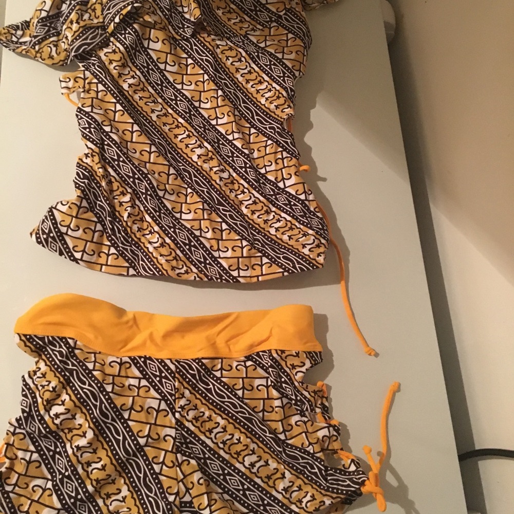 Bright bathing suit